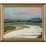 Stanisław Malcher (1900–1944), The Vistula River near Tyniec, 1940