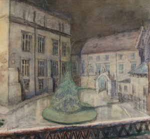 Stefania Daniel-Kossowska (1872-1952), Przed klasztorem franciszkanów w Krakowie