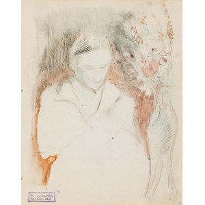 Artur Markowicz (1872–1934), The Reader [page from a sketchbook]