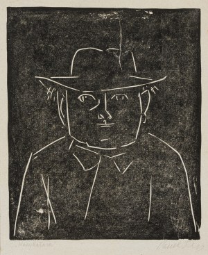 Jerzy Panek (1918-2001), Karykatura, 1955