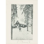 Paul Aust (1866-1934) (przypisywany), Schronisko. Zima w Karkonoszach