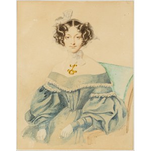 Dąbrowska (19th century), Portrait of a Young Woman, Poland, first half of the 19th century