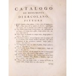Antique book, 1755, by Ottavio Antonio Baiardi: Catalogue of Excavations at Herculaneum, Vol. 1, 49 cm