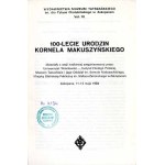 The 100th Anniversary of Kornel Makuszyński’s Birth. Proceedings of the Academic Symposium, 1984