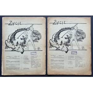 [Biblioteca del dott. Jan Kazimierz GOŁĘBIA] ŻYCIE. Settimanale politico, sociale e culturale. ANNO II. NUMERI XIX e XXI. Leopoli [1911]