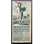 [CIEŚLEWICZ] Map of Warsaw. Tourist Promotion Association. Warsaw [1938]