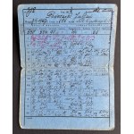 [Tipografia] Set di tesserini identificativi - Julian Podczaski [compositore]. Sindacato dei tipografi. Varsavia [1908-1949]