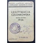 [Tipografia] Set di tesserini identificativi - Julian Podczaski [compositore]. Sindacato dei tipografi. Varsavia [1908-1949]