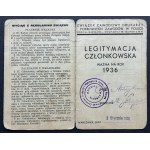 [Tipografia] Set di tesserini identificativi - Julian Podczaski [compositore]. Sindacato dei tipografi. Varsavia [1908-1949]