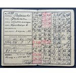 [Tipografia] Set di tesserini identificativi - Julian Podczaski [compositore]. Sindacato dei tipografi. Varsavia [1908-1949]