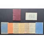 [Tipografia] Set di tesserini identificativi - Julian Podczaski [compositore]. Sindacato dei tipografi. Varsavia [1908-1949]