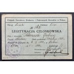 [Tipografia] Set di tesserini identificativi - Julian Podczaski [compositore]. Sindacato dei tipografi. Varsavia [1908-1949]