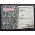 [Tipografia] Set di tesserini identificativi - Julian Podczaski [compositore]. Sindacato dei tipografi. Varsavia [1908-1949]