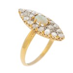 Marquise-cut ring, 19th/20th century