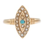 Marquise-cut ring, Austria, Vienna, 19th/20th century, Victorian style