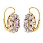 Earrings, first half of the 20th century