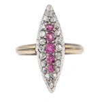 Marquise-cut ring, Hungary, Budapest, 19th/20th century