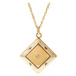 Geometric medallion with a chain, early 20th century