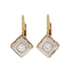 Earrings, first half of the 20th century
