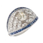 Ring, 1920s–1930s, Art Deco