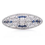 Brooch-pendant, 1930s–1940s, Art Deco