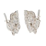 Earrings, 1920s–1930s, Art Deco