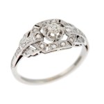 Ring, France, 1920s–1930s, Art Deco