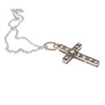 Cross-shaped pendant with a chain, early 20th century