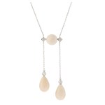 Jewelry set: earrings and necklace, first half of the 20th century