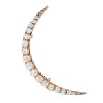 Moon-shaped brooch, second half of the 19th century