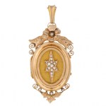 Star-motif medallion, France, 19th/20th century, Victorian style