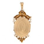 Star-motif medallion, France, 19th/20th century, Victorian style