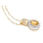 Pendant with chain, second half of the 20th century