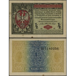 Polonia, 1/2 della marca polacca, 9 dicembre 1916, Generale, B