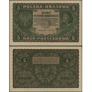 Poland, 5 Polish stamps, May 17, 1919, II-EB