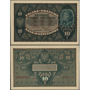 Pologne, 10 timbres polonais, 23 août 1919, II-CQ