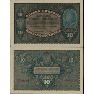 Poland, 10 Polish marks, August 23, 1919, II-AP