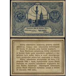 Pologne, timbre-poste - 10 groszy, 28 avril 1924