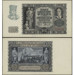 Poland, 20 zlotych, March 1, 1940, H