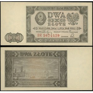 Poland, 2 zlote, July 1, 1948, BR
