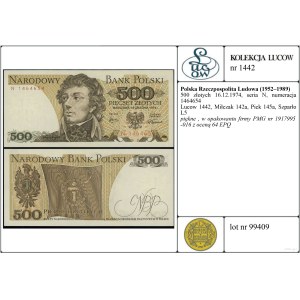 Poland, 500 zlotych, December 16, 1974, N