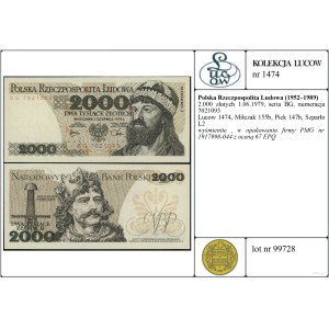 Poland, 2,000 zlotys, June 1, 1979, BG