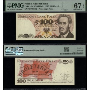 Poland, 100 zlotych, January 15, 1975, AB