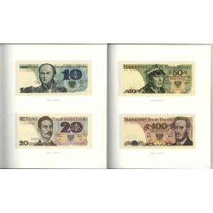 Poland, a booklet of banknotes titled Polish Banknotes in Circulation from 1975 to 1996