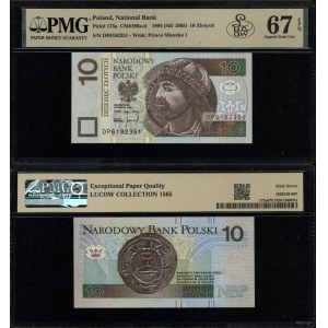 Pologne, 10 zlotys, 25 mars 1994, DP