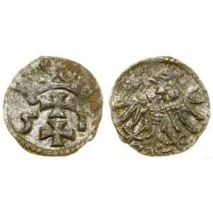 Poland, denarius, 1551, Gdańsk