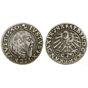 Duchy of Prussia (1525–1657), grosz, 1550, Königsberg