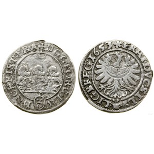 Silesia, 3 kreuzer, 1653, Brzeg