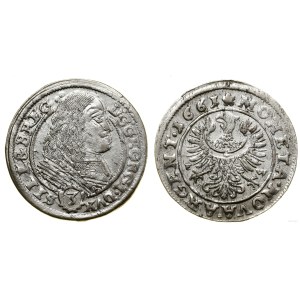 Slesia, 3 kreuzer, 1661 EW, Brzeg
