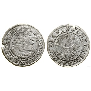 Silesia, 3 kreuzer, 1661 EW, Brzeg